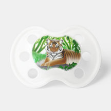 Peaceful Young Bengal Tiger Baby Pacifier