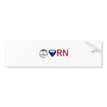 PeaceLoveRN Bumper Sticker