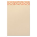 Peach and Cream Damask Stationary Custom Stationery