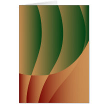 Peach and Green Card