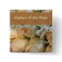 Peach Bride Wedding Pin - Customized