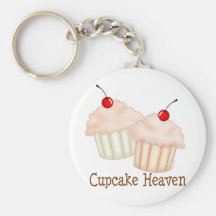 Peach Cupcakes Key Chain