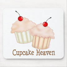 Peach Cupcakes Mouse Pad