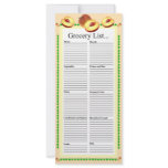 Peach Design Grocery List rack cards