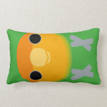 Peach-faced Lovebird (Orange-faced) Pillow