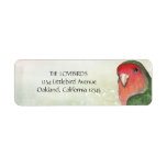Peach Faced Lovebird Return Address Labels