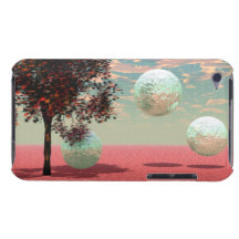 Peach Fantasy – Teal and Apricot Retreat iPod Touch Cases