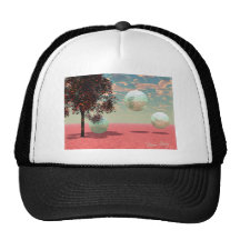 Peach Fantasy – Teal and Apricot Retreat Mesh Hat
