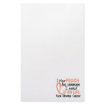Peach For Someone I Need Uterine Cancer stationery