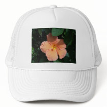 Peach Hibiscus Baseball Cap Hats