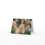 Peach Iris Greeting Card