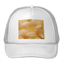 Peach Moon Flower Mesh Hat
