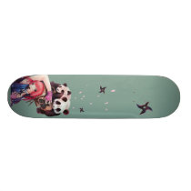 Peach Ninja Pandas Skateboard skateboards