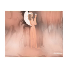 Peach Of An Angel,  on stretched canvas Stretched Canvas Prints