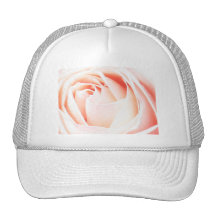 Peach Pink rose Mesh Hats