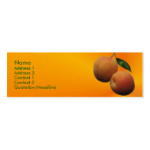 Peach Profile Card Business Card
