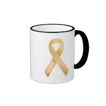 Peach Ribbon Mugs