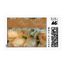 Peach Rose Bridal Bouquet Postage Stamp