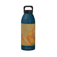 Peach Rose Parchment Water Bottle