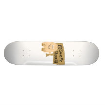 Peach Save Me Skate Board