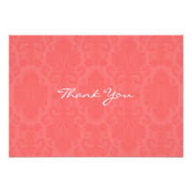 Peach wedding invitation Thank you notes cards