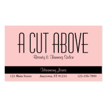 Peachy Beauty Salon Business Card