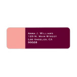 peachy pink border labels