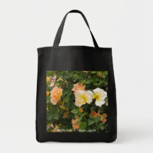 Peachy Roses Canvas Bag