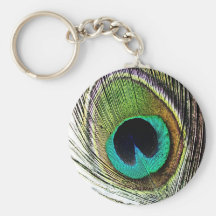 Peacock Beautiful Green Bird Animal Royal Luxury S Keychains