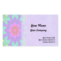 Peacock Bloom Business Card Template