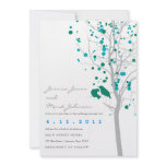 Peacock Blue Love Birds in Tree with Grey Leaves