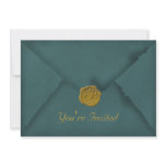 Peacock Blue Party Invitation