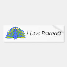 Peacock Bumper Stickers