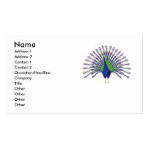 Peacock Business Cards
