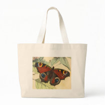 Peacock Butterfly Tote Bags