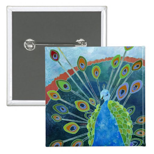 Peacock Button