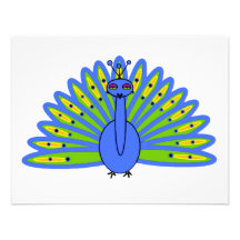 Peacock Custom Invitation