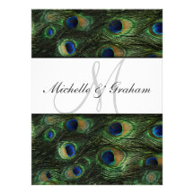 Peacock Elegant Wedding invitation