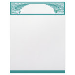 Peacock Feather Border Customizable Customized Letterhead