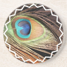 Peacock Feather Coaster
