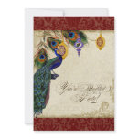 Peacock & Feather Formal Holiday Party Invite