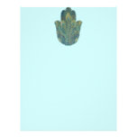 Peacock Feather Hamsa Customized Letterhead