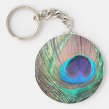 peacock feather keychains