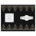 Peacock Feather n Swirls -  Formal Wedding Program Personalized Flyer