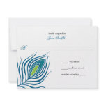 Peacock Feather Response Card