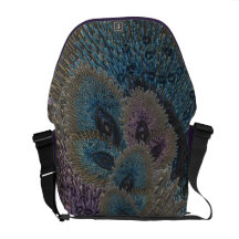 Peacock Feather Rickshaw Messenger Bag