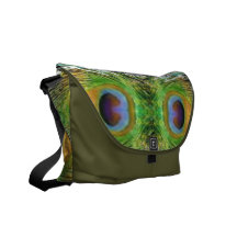 Peacock Feather Show Courier Bag