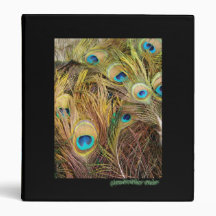 Peacock Feathers Avery Binder