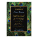 Peacock Feathers - Bridal Shower Custom Announcements