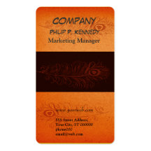 Peacock Feathers Business Card